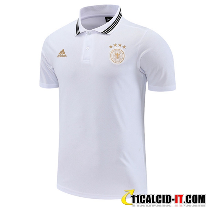 Crea Maglia Polo Germania Bianco 2022 2023