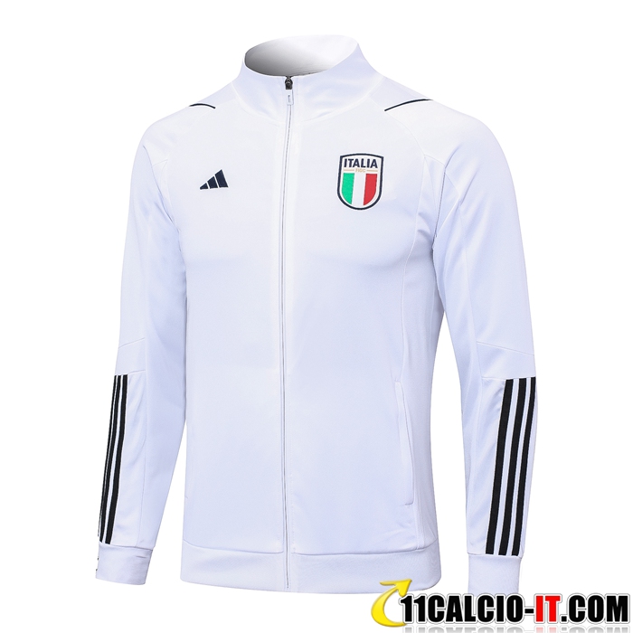 Shop Giacca Calcio Italia Bianco 2023 2024