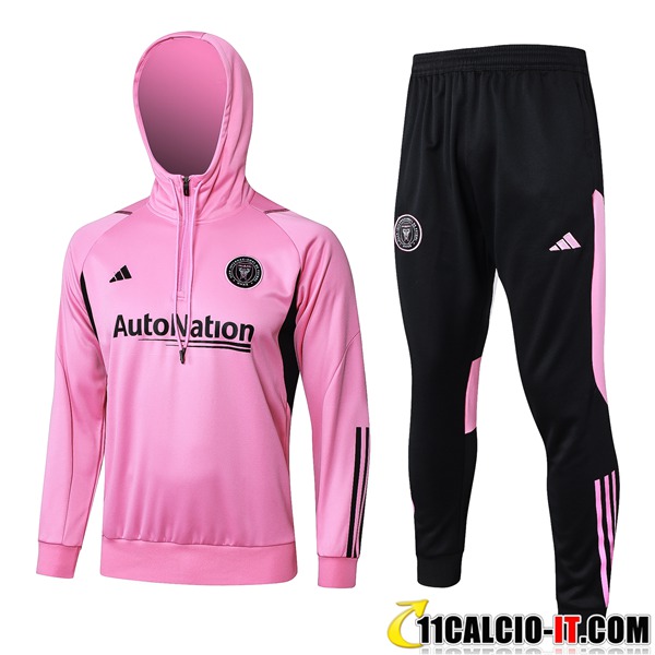 Personalizzazione Insieme Giacca Con Cappuccio Tuta Inter Miami Cf Rosa