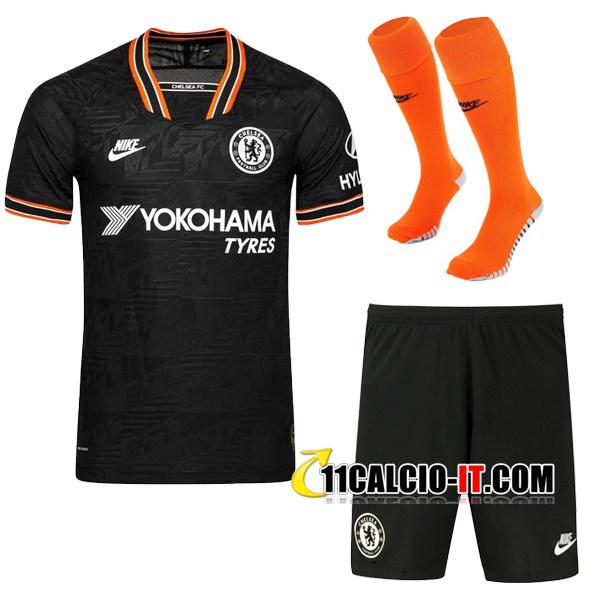 Imitazioni Kit Maglia FC Chelsea Terza + Pantaloncini 2022/2023