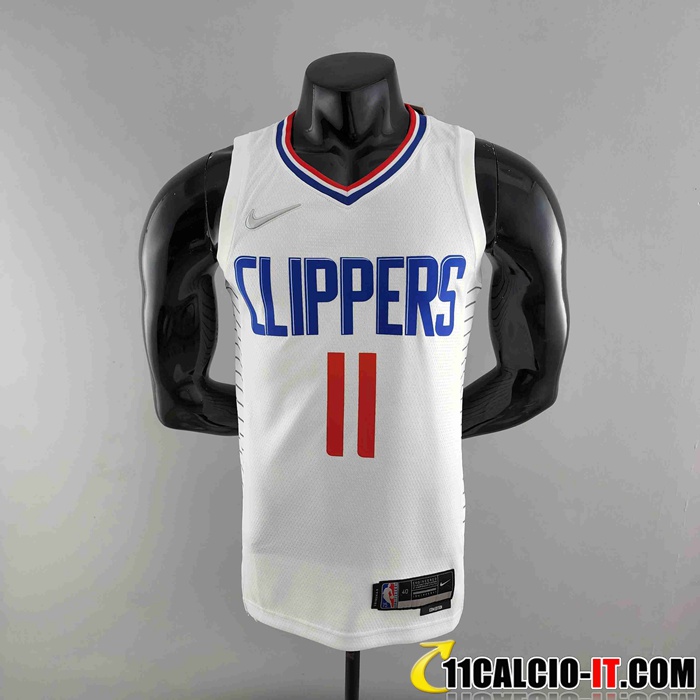 La Nuova Maglia Los Angeles Clippers (WALL #11) Bianco 75th Anniversary