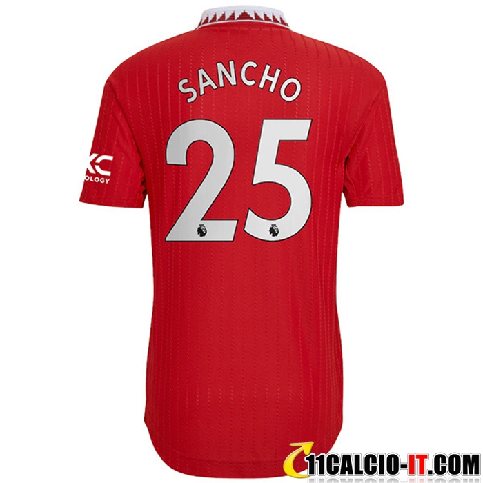 Tutte Le Maglie Calcio Manchester United (SANCHO #25) 2022/23 Prima