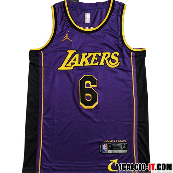 Store Maglia Los Angeles Lakers (JAMES #6) 2022/23 viola