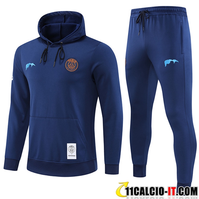 Personalizzare Insieme Giacca Con Cappuccio Tuta Jordan PSG Giallo