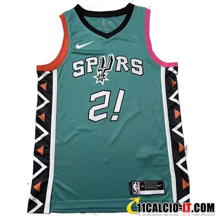 Negozio Maglia San Antonio Spurs (COYOTE #2) 2022/23 Verde