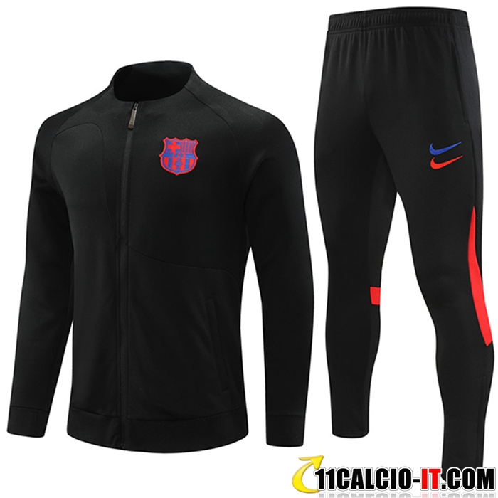 Repliche Insieme Tuta Calcio - Giacca FC Barcelone Nero 2022/2023