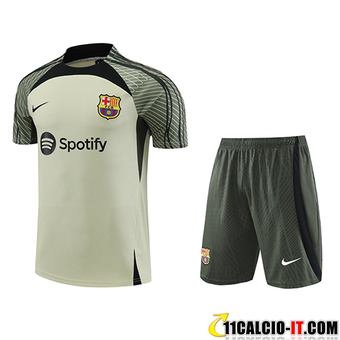 Crea La Tua Kit Maglia Allenamento + Pantaloncini FC Barcellona Verde ...