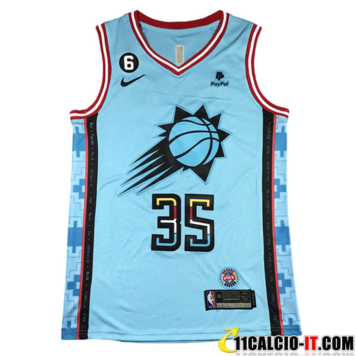 La Nuova Maglia Phoenix Suns (DURANT #35) 2022/23 Blu