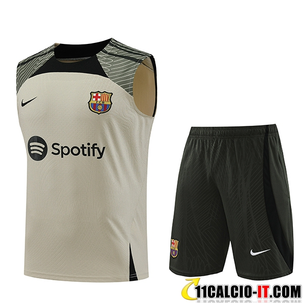 Le Nuove Kit Canotta Allenamento + Pantaloncini FC Barcellona Verde ...