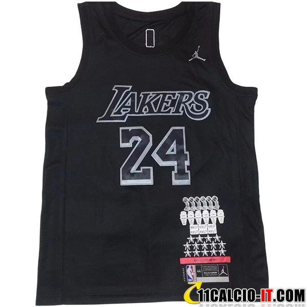 Crea Maglia Los Angeles Lakers Kobe 24 2022 23 Nero