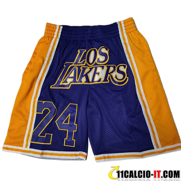 Negozio Pantaloncini NBA Los Angeles Lakers viola/Giallo
