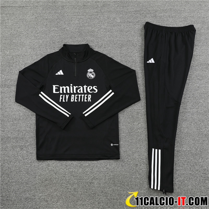 Collezione Insieme Tuta Calcio Real Madrid Nero 2023/2024