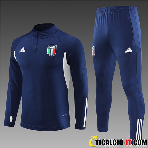 Outlet Insieme Tuta Calcio Italia blu navy 2023/2024