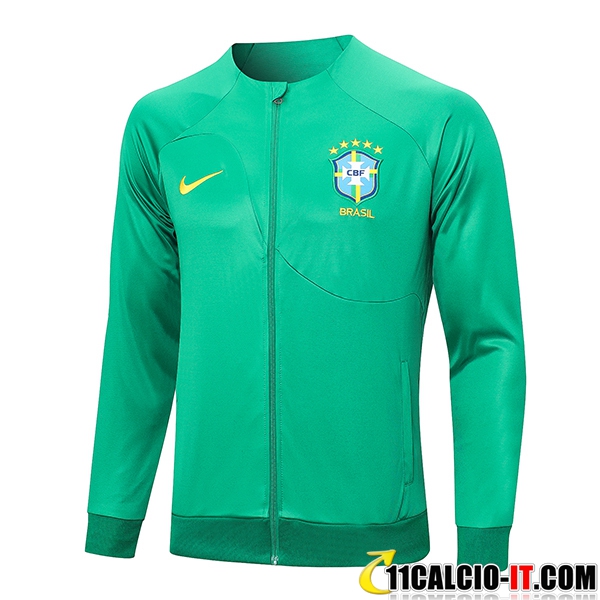 Nuova Giacca Calcio Brasile Verde 2023/2024