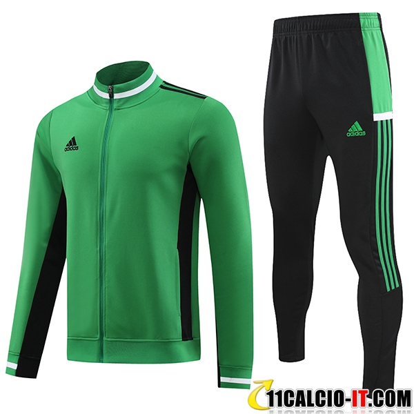 Offerta Insieme Tuta Calcio - Giacca Adidas Verde 2023/2024