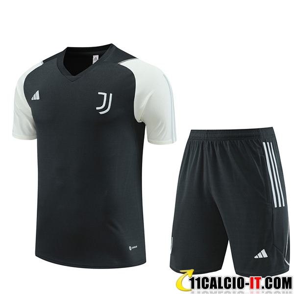 Negozio Kit Maglia Allenamento + Pantaloncini Juventus Grigio Scuro ...