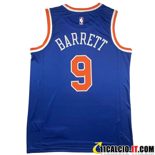 Crea La Tua Maglia New York Knicks (BARRETT #9) 2023/24 Blu