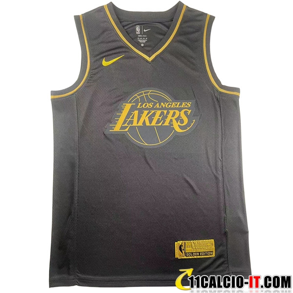 Outlet Maglia Los Angeles Lakers (JAMES #23) 2023/24 Nero