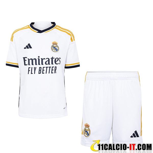 Sito Nuova Maglie Calcio Real Madrid Bambino Prima 2023/2024