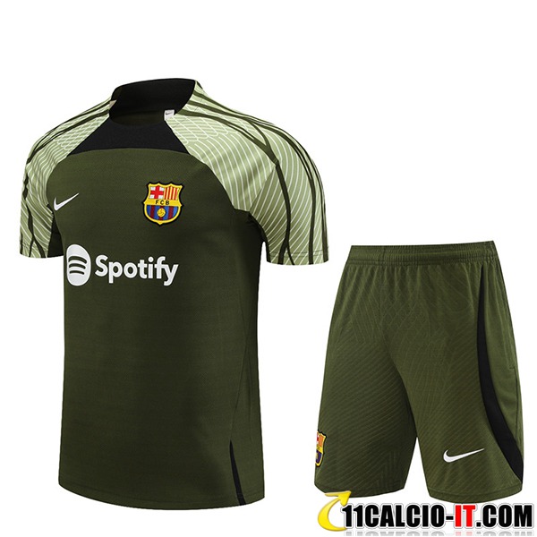 Personalizzazione Kit Maglia Allenamento + Pantaloncini FC Barcellona ...