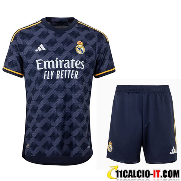 Siti Kit Maglia Real Madrid Seconda + Pantaloncini 2023/2024