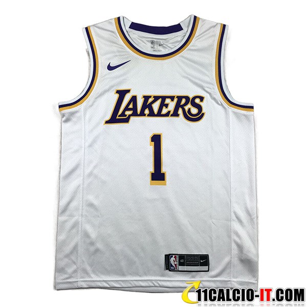 Tutte Le Maglia Los Angeles Lakers (russell #1) 2023 24 Bianco -02