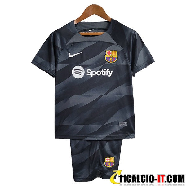 Negozio Maglie Calcio FC Barcellona Bambino Portiere Nero 2023/2024