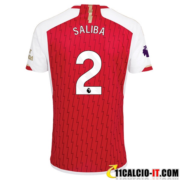 Siti Dove Maglie Calcio Arsenal (SALIBA #2) 2023/2024 Prima