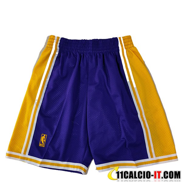 Offerta Pantalonicinis NBA Los Angeles Lakers 2023/24 viola/Giallo -02