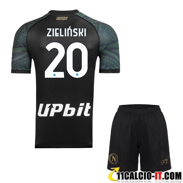 Sito Maglie Calcio SSC Napoli (ZIELINSKI #20) Bambino 2023/2024 Terza