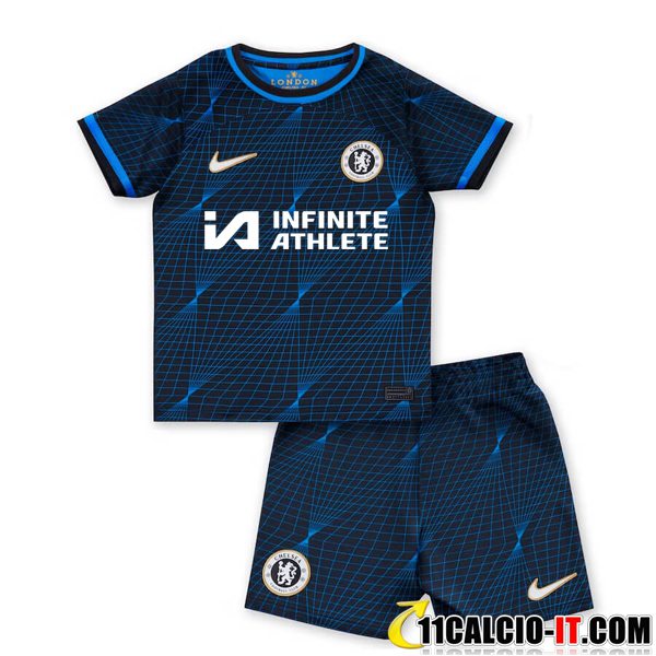 Collezione Maglie Calcio FC Chelsea Bambino Sponsor Seconda 2023/2024