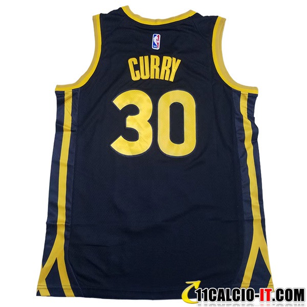 Crea La Tua Maglia Golden State Warriors (CURRY #30) 2023/24 Nero ...