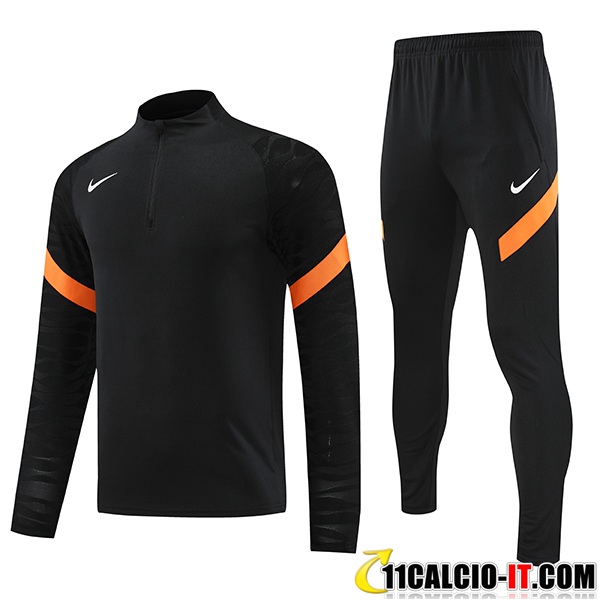 Repliche Insieme Tuta Calcio Nike Nero/Arancia 2023/2024