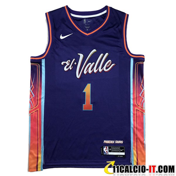 Siti Per Comprare Maglia Phoenix Suns (BOOKER #1) 2023/24 viola/Arancia