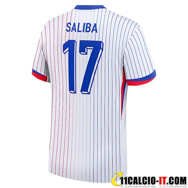 Numeri Maglie Calcio Francia (SALIBA #17) UEFA Euro 2024 Seconda